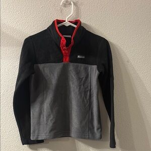 Columbia Black and Gray Fleece Pullover